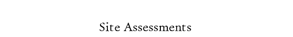 Project: siteassessments